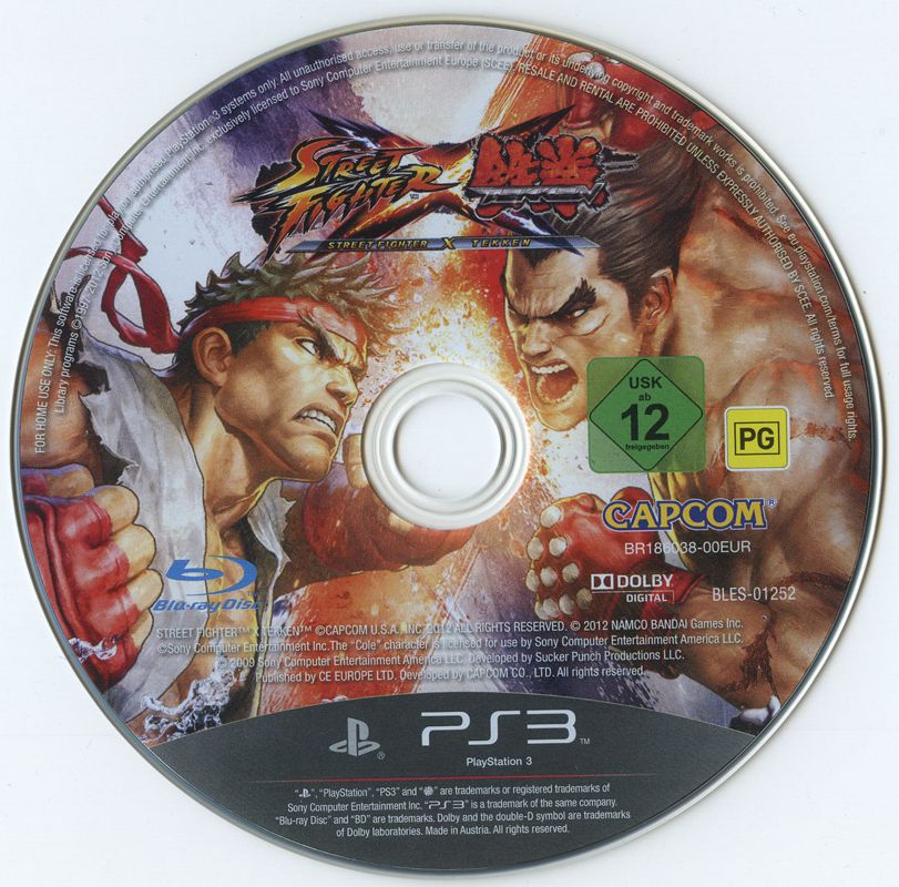 Media for Street Fighter X Tekken (PlayStation 3) (Alternate release)