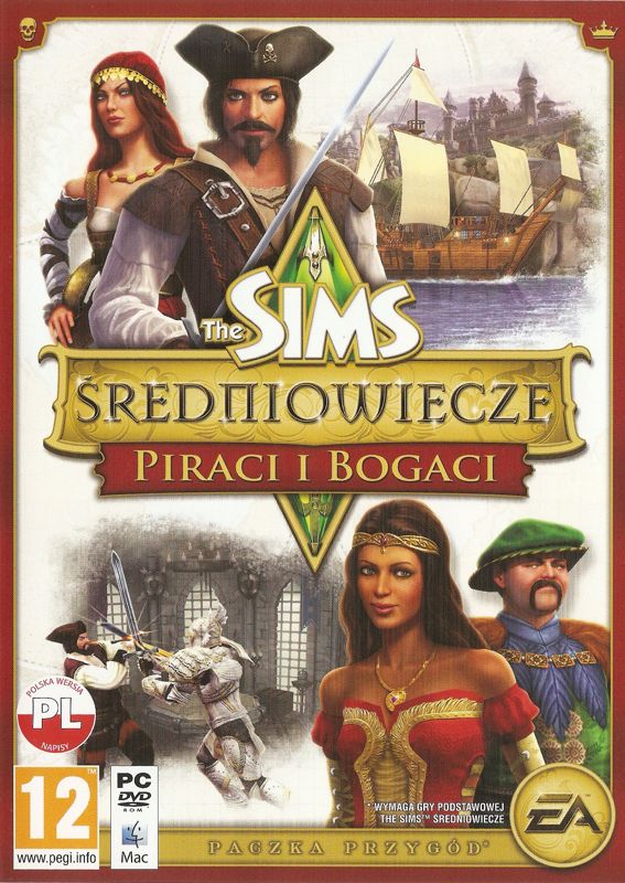 Front Cover for The Sims: Medieval - Pirates & Nobles (Macintosh and Windows)