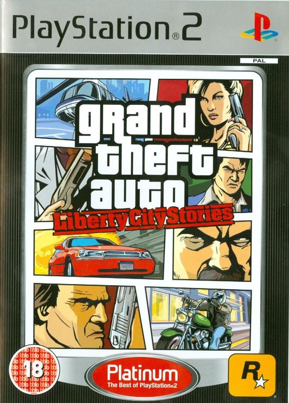 Front Cover for Grand Theft Auto: Liberty City Stories (PlayStation 2) (Platinum release)