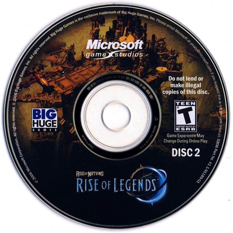 Media for Rise of Nations: Rise of Legends (Windows): Disc 2