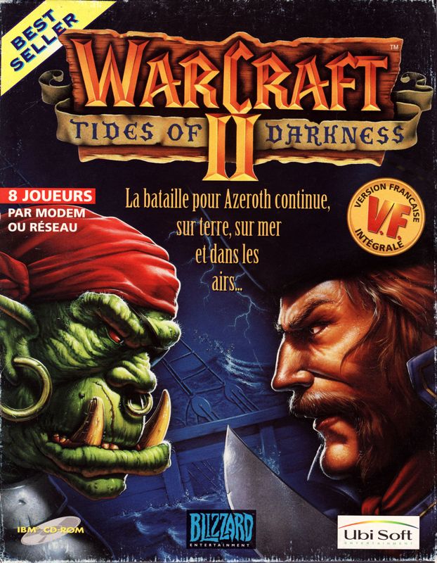 Front Cover for WarCraft II: Tides of Darkness (DOS) (2nd release (full French version))