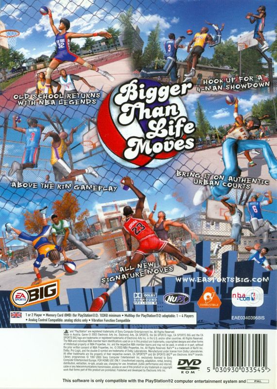 Back Cover for NBA Street Vol. 2 (PlayStation 2)