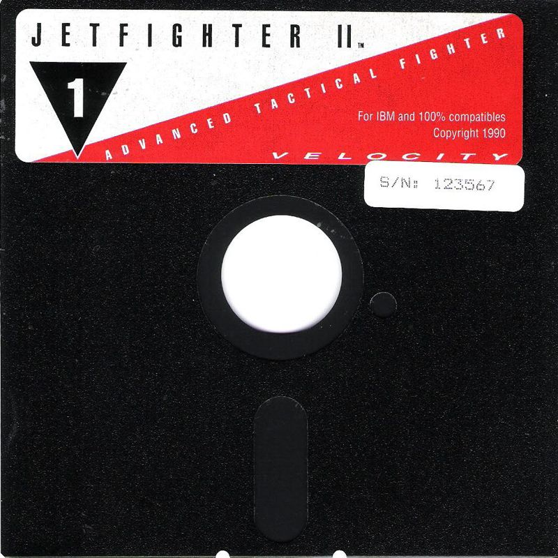 Media for JetFighter II: Advanced Tactical Fighter (DOS) (Dual-media release): 5.25" Disk