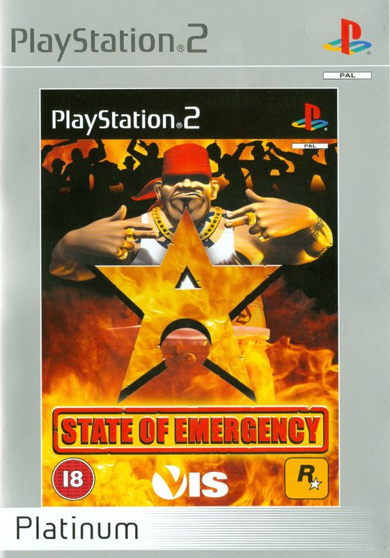 Front Cover for State of Emergency (PlayStation 2) (Platinum release)