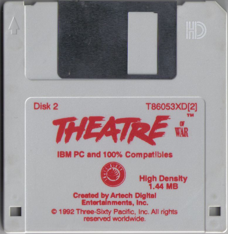 Media for Theatre of War (DOS) (3.5" disk release): Disk 2