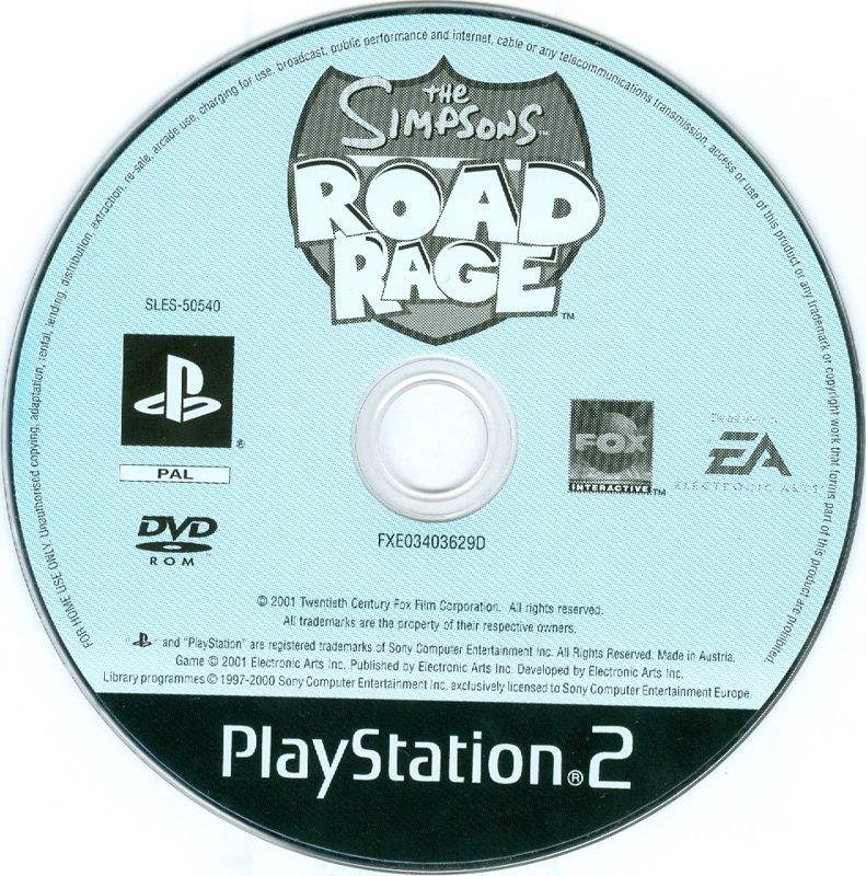 Media for The Simpsons: Road Rage (PlayStation 2)