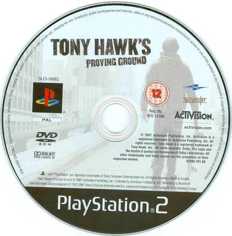 Media for Tony Hawk's Proving Ground (PlayStation 2)