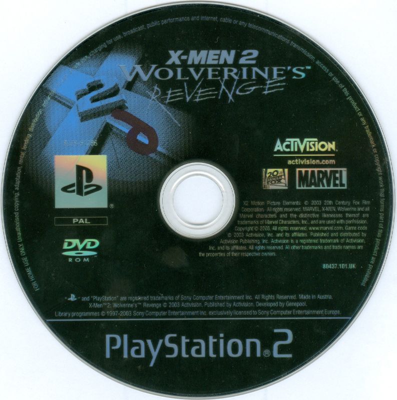 X2: Wolverine's Revenge cover or packaging material - MobyGames