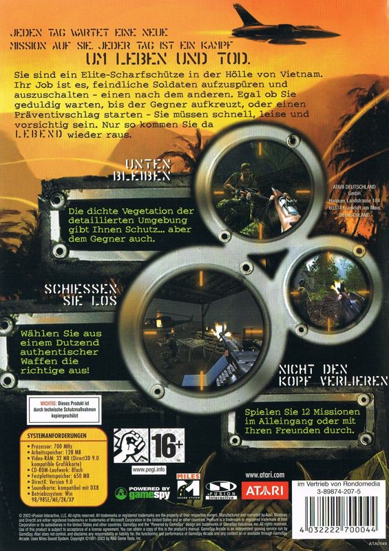 Back Cover for Line of Sight: Vietnam (Windows)