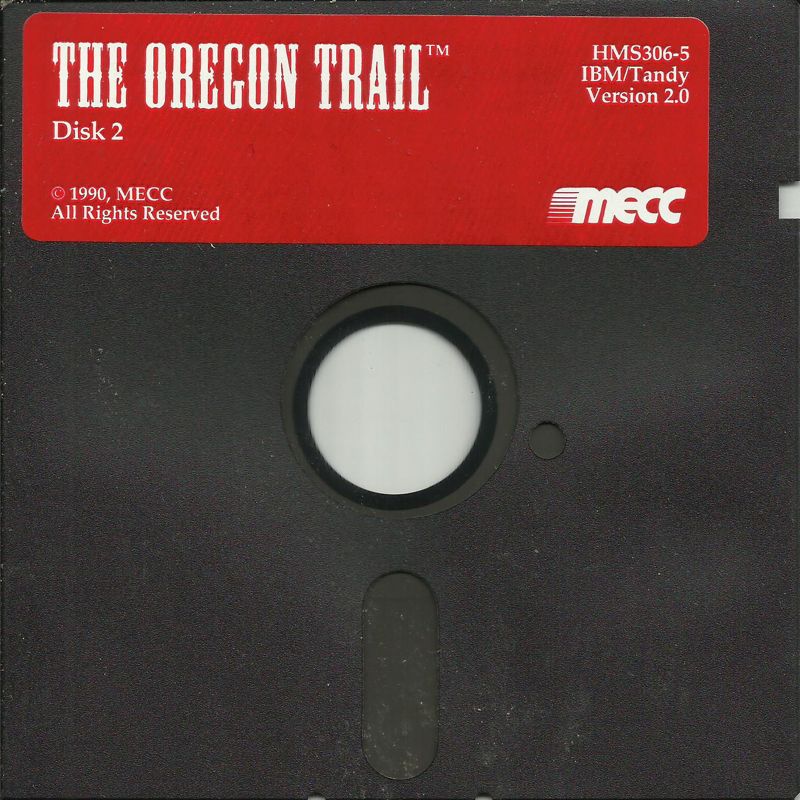 Media for The Oregon Trail (DOS) (Dual Media Release (version 2.0)): 5.25" Disk (2/2)