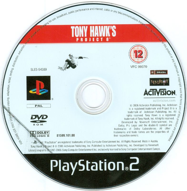 Media for Tony Hawk's Project 8 (PlayStation 2)