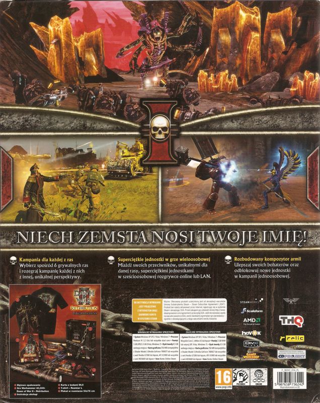 Back Cover for Warhammer 40,000: Dawn of War II - Retribution (Collector's Edtion) (Windows)