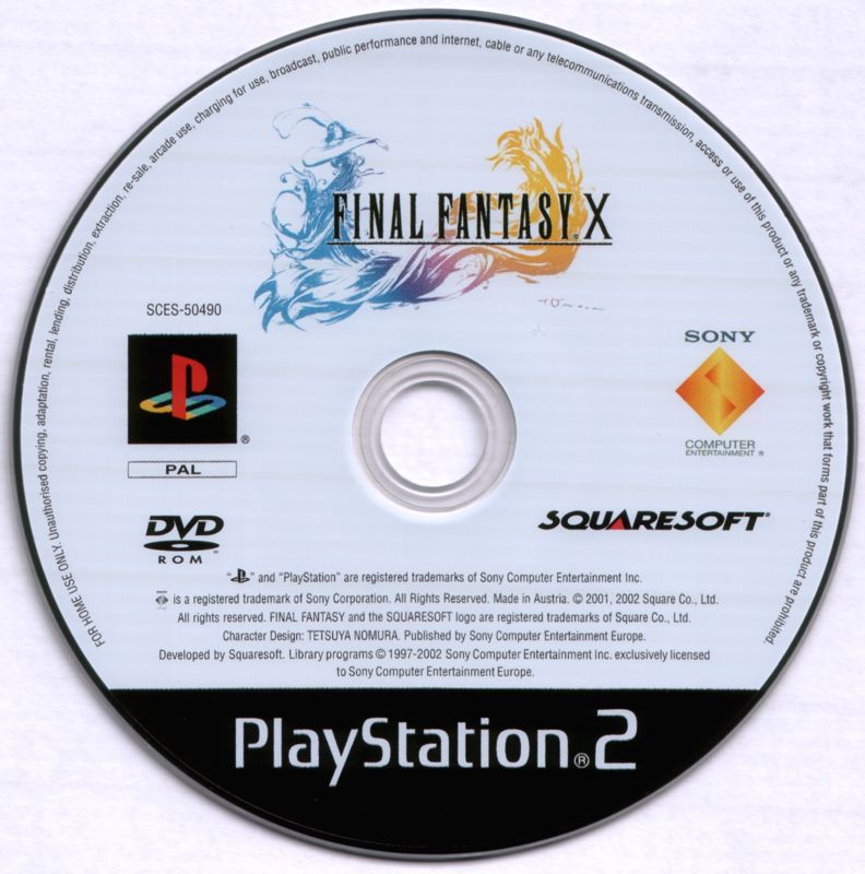 Media for Final Fantasy X (PlayStation 2)