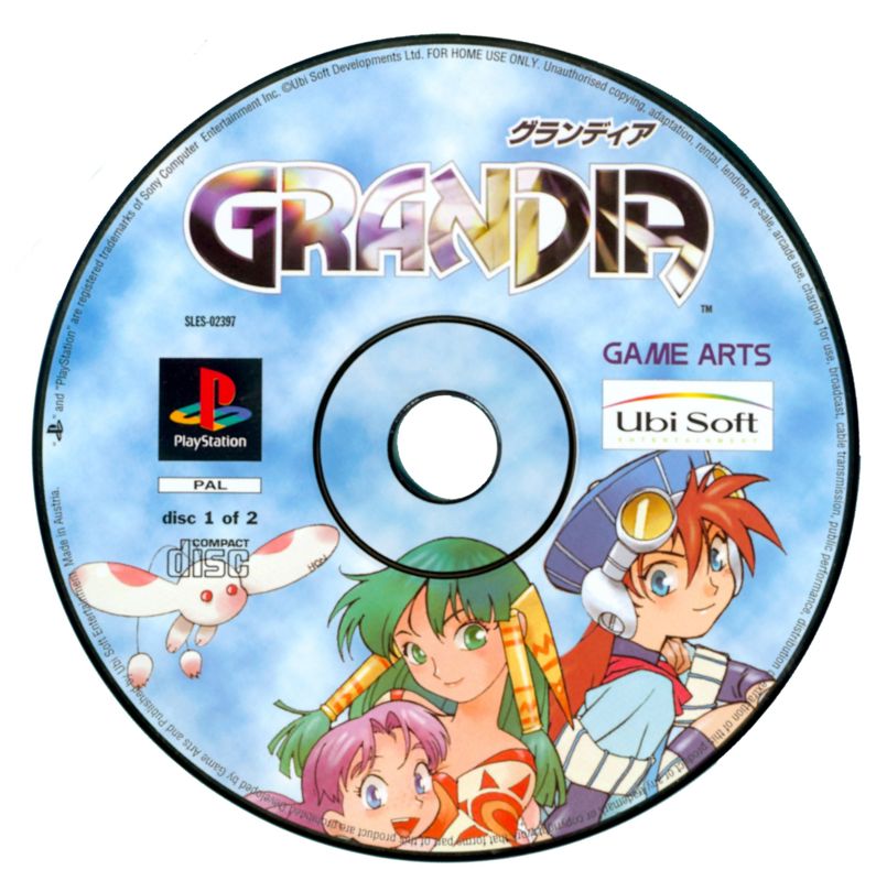 Grandia cover or packaging material - MobyGames