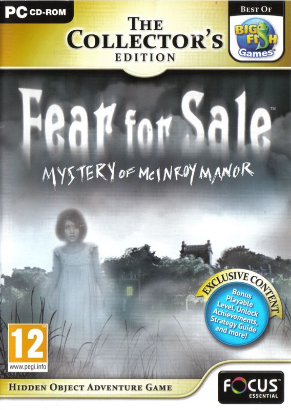 Front Cover for Fear for Sale: Mystery of McInroy Manor (Collector's Edition) (Windows) (Focus Essential release)