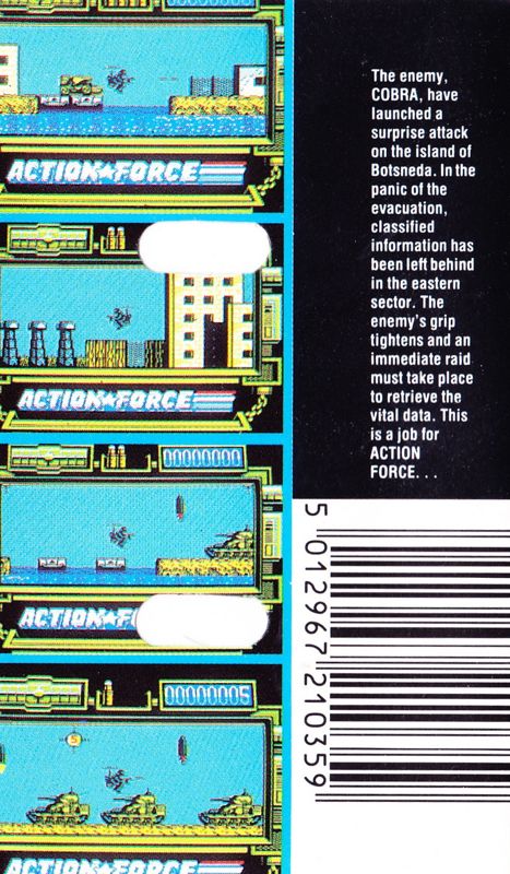 Back Cover for Action Force (ZX Spectrum) (Budget re-release)