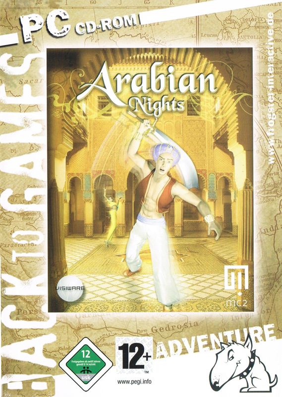 Front Cover for Arabian Nights (Windows) (Back to Games re-release)