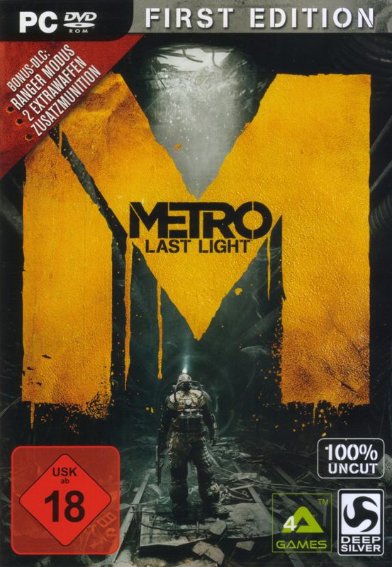 Metro: Last Light (Limited Edition) cover or packaging material - MobyGames