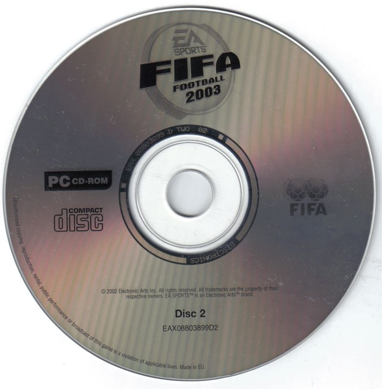 Media for FIFA Soccer 2003 (Windows): Disc 2