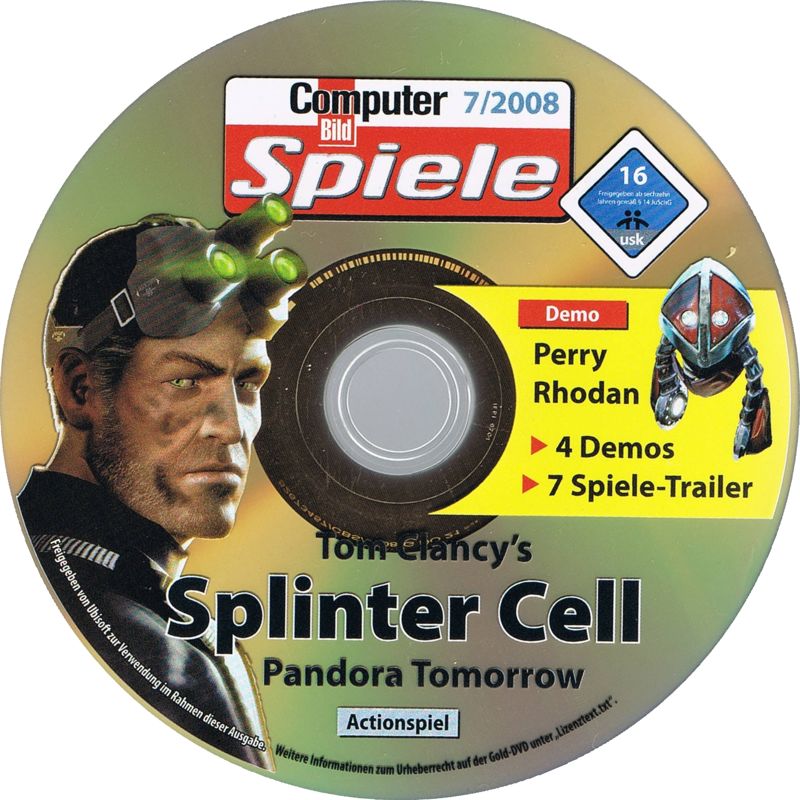 Media for Tom Clancy's Splinter Cell: Pandora Tomorrow (Windows) (Computer Bild Spiele 7/2008 covermount)