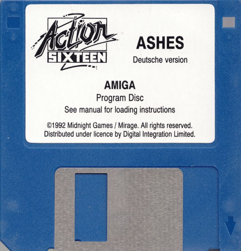 Media for Ashes of Empire (Amiga) (Action Sixteen release): Disk 1/3
