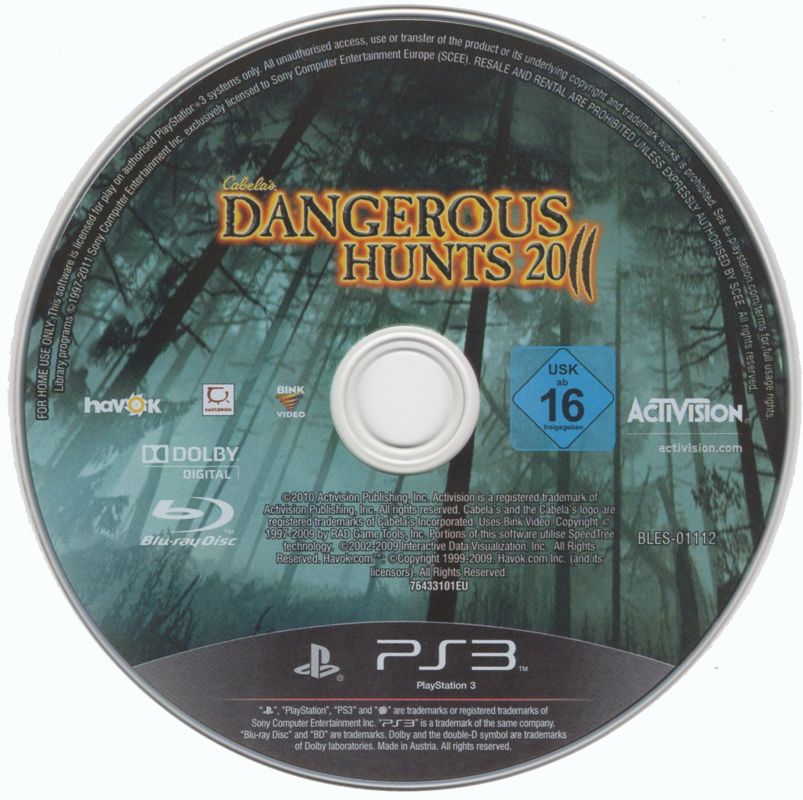 Media for Cabela's Dangerous Hunts 2011 (PlayStation 3)