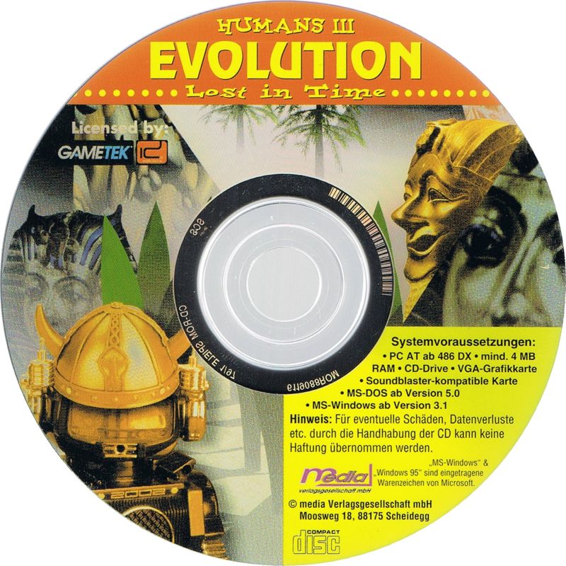 Media for Humans 3: Evolution - Lost in Time (DOS) (CD-ROM Spiele 1/1997 covermount)