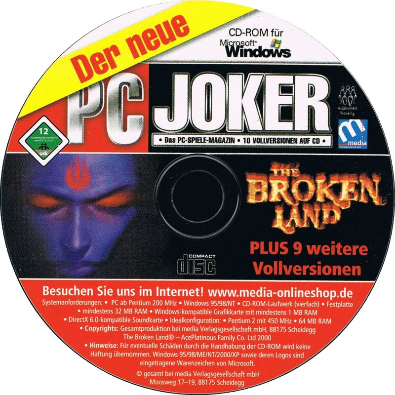 Media for The Broken Land (Windows) (Der neue PC Joker 6/2003 covermount)