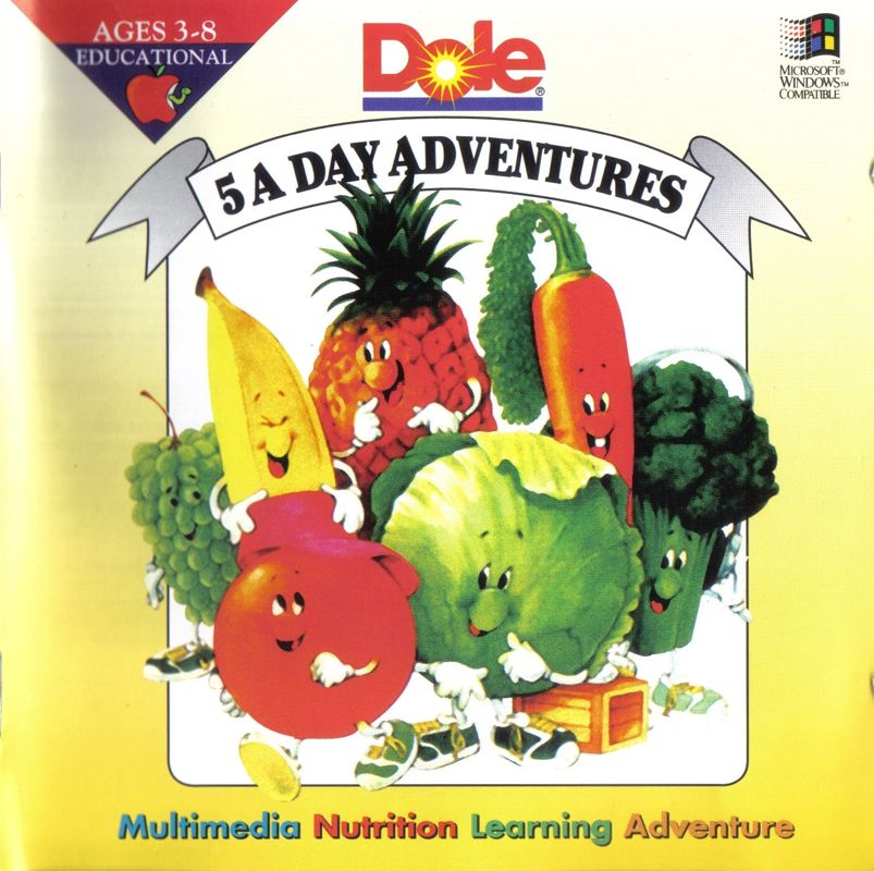 Front Cover for Dole: 5 A Day Adventures (Windows 3.x)