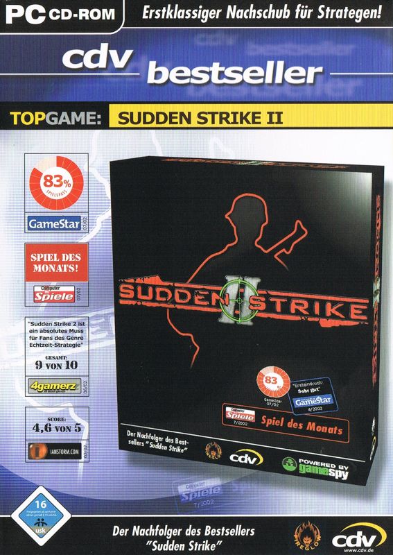 Front Cover for Sudden Strike II (Windows) (CDV Bestseller release)