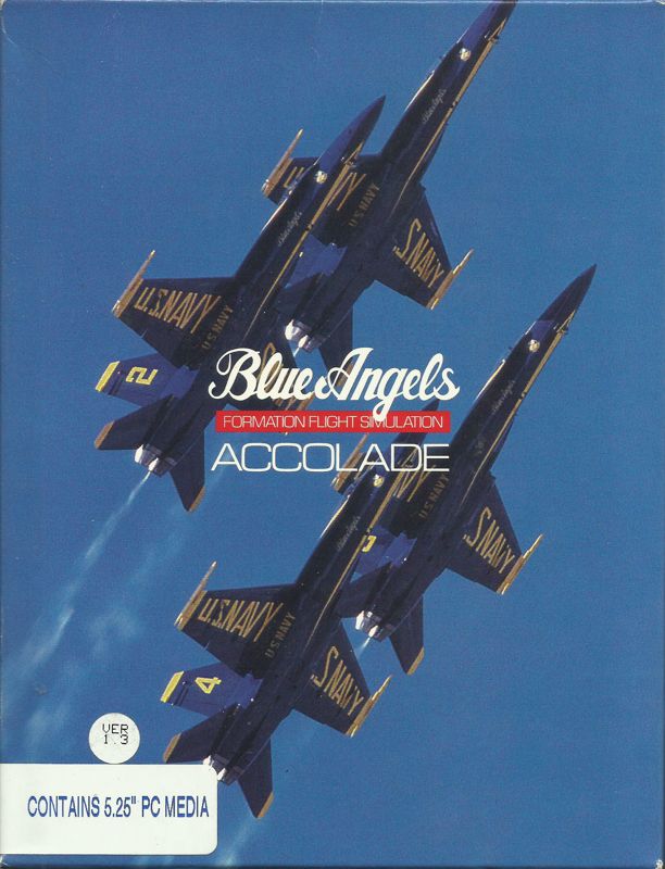 Front Cover for Blue Angels: Formation Flight Simulation (DOS) (5.25" disk release (v1.3))