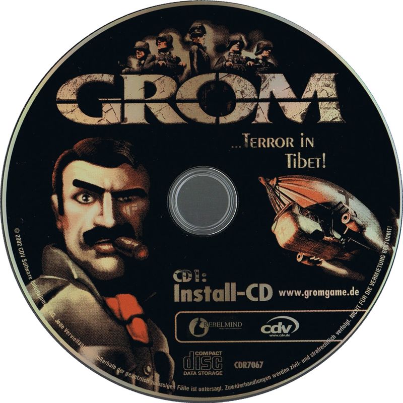 Media for GROM: ...Terror in Tibet! (Windows): Install Disc