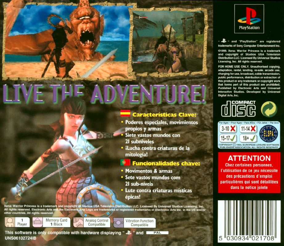 XENA WARRIOR PRINCESS 北米版　PlayStation sddefault.jpg