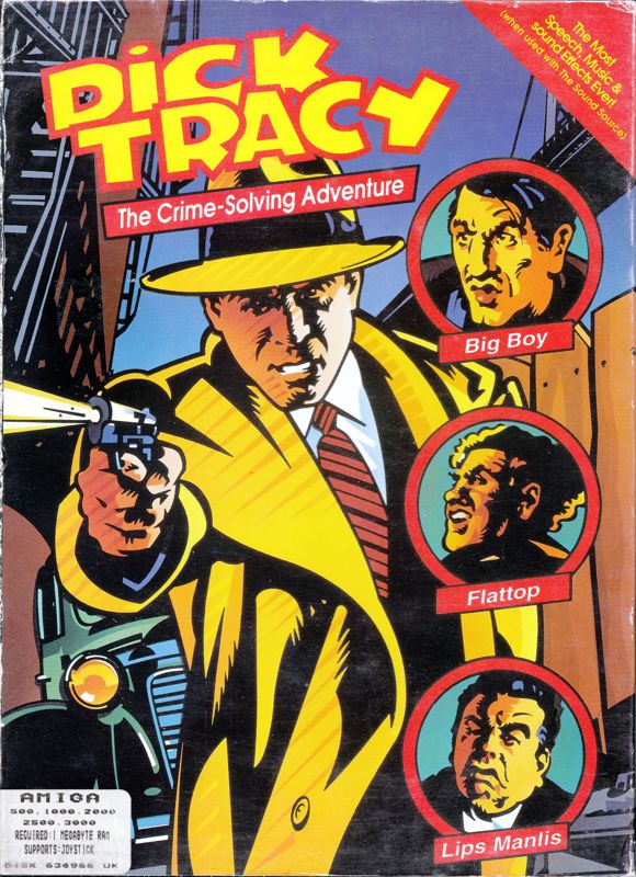 Front Cover for Dick Tracy: The Crime-Solving Adventure (Amiga)