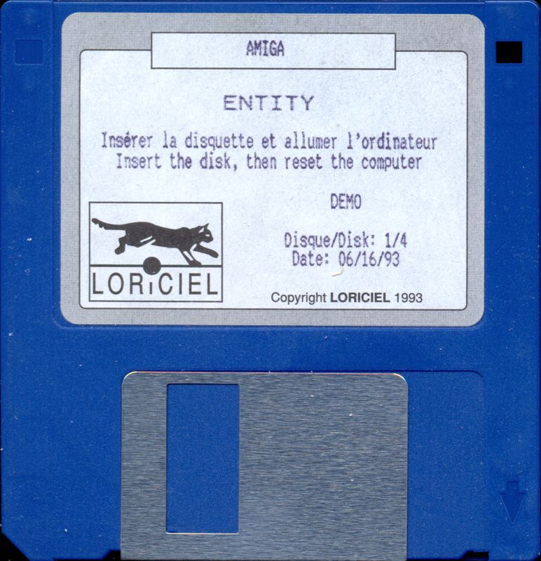 Media for Entity (Amiga): Disk 1 of 4