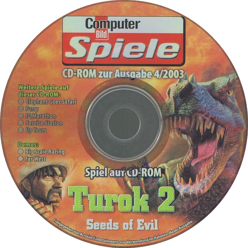 Media for Turok 2: Seeds of Evil (Windows) (Computer Bild Spiele 4/2003 covermount)