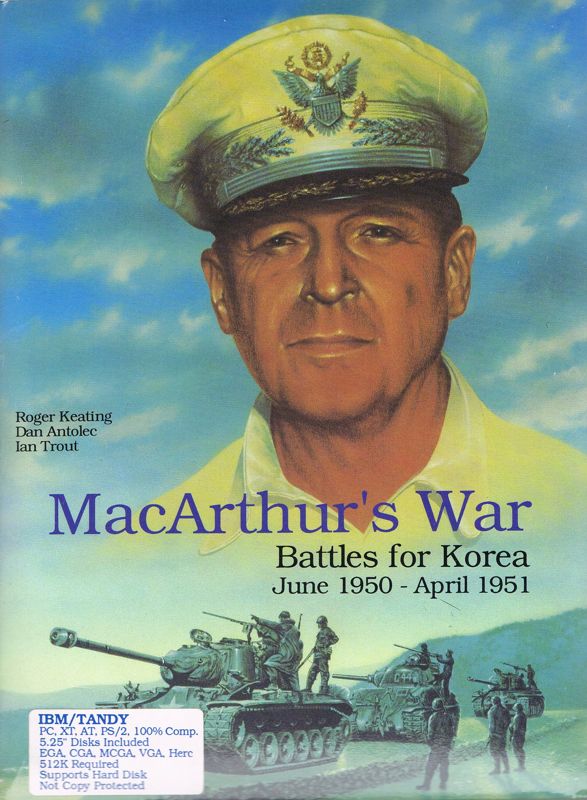 Front Cover for MacArthur's War: Battles for Korea (DOS) (5.25" Floppy Disk release)