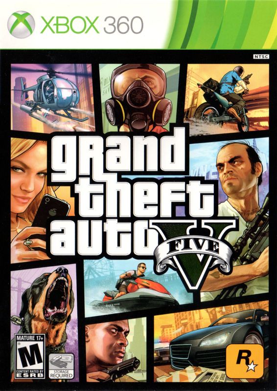 Front Cover for Grand Theft Auto V (Xbox 360)