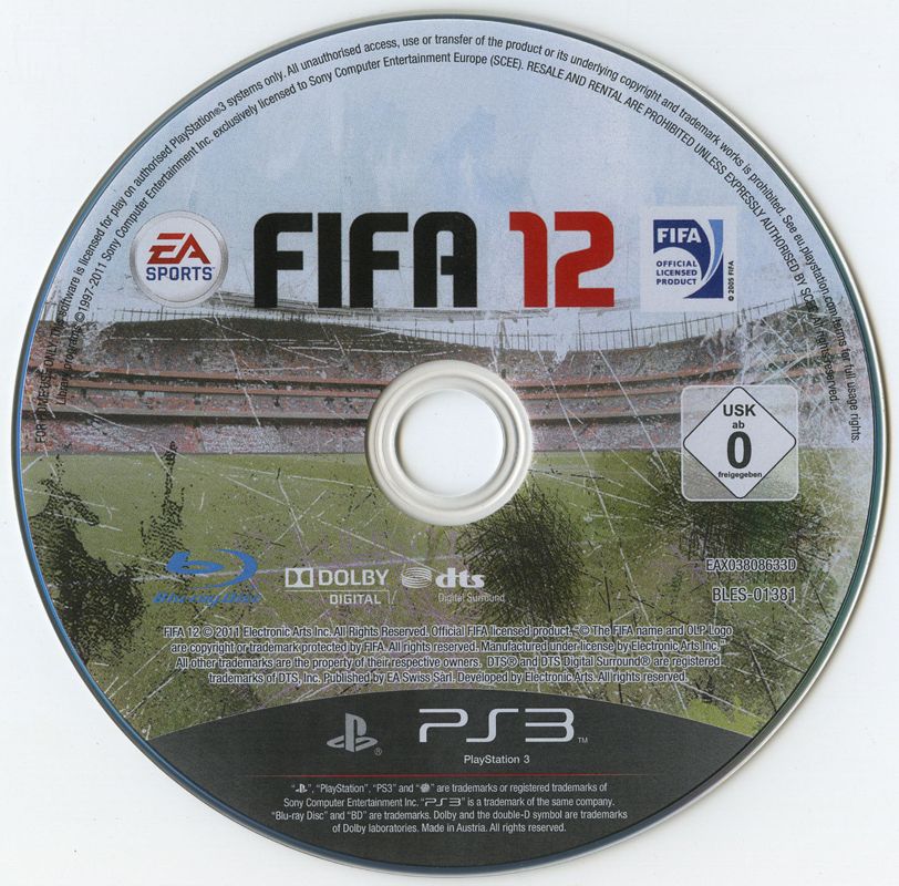 Media for FIFA Soccer 12 (PlayStation 3)