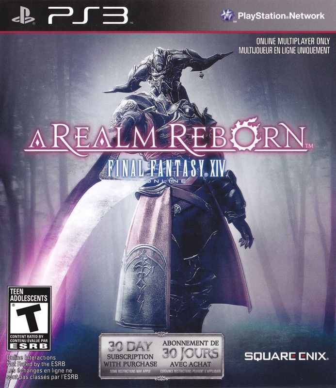 Front Cover for Final Fantasy XIV Online: A Realm Reborn (PlayStation 3)