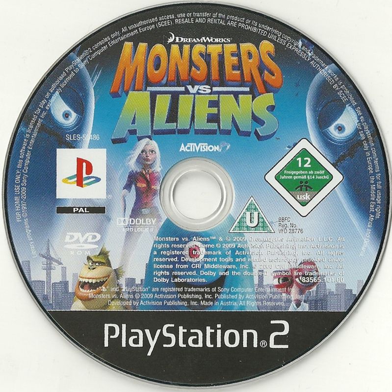 Monsters vs Aliens N PS2