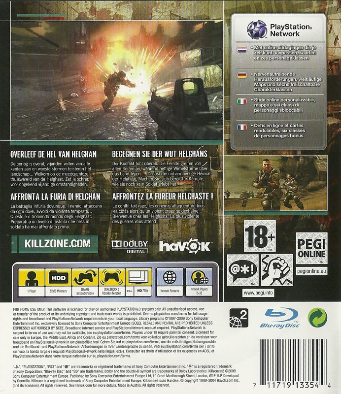 Killzone 2 cover or packaging material - MobyGames