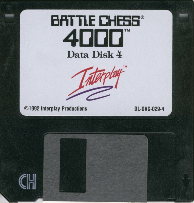 Media for Battle Chess 4000 (DOS): Data Disk 4