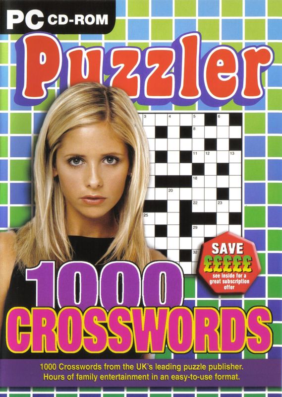 Puzzler 1000 Crosswords cover or packaging material MobyGames