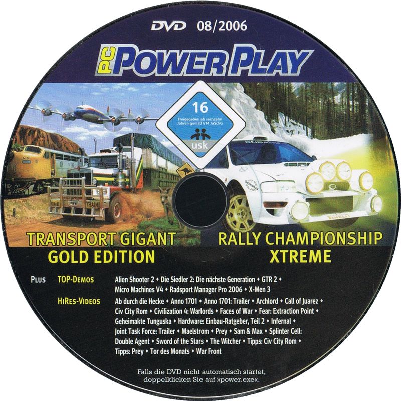 Media for Transport Giant: Gold Edition (Windows) (PC Power Play 8/2006 covermount)