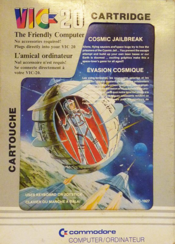 Front Cover for Cosmic Jailbreak (VIC-20)