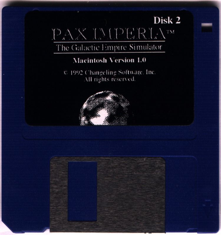 Media for Pax Imperia (Macintosh) (Magazine reviews on back): Disk 2/3