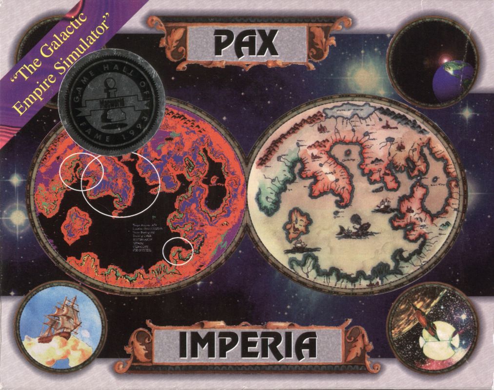Front Cover for Pax Imperia (Macintosh) (Magazine reviews on back)