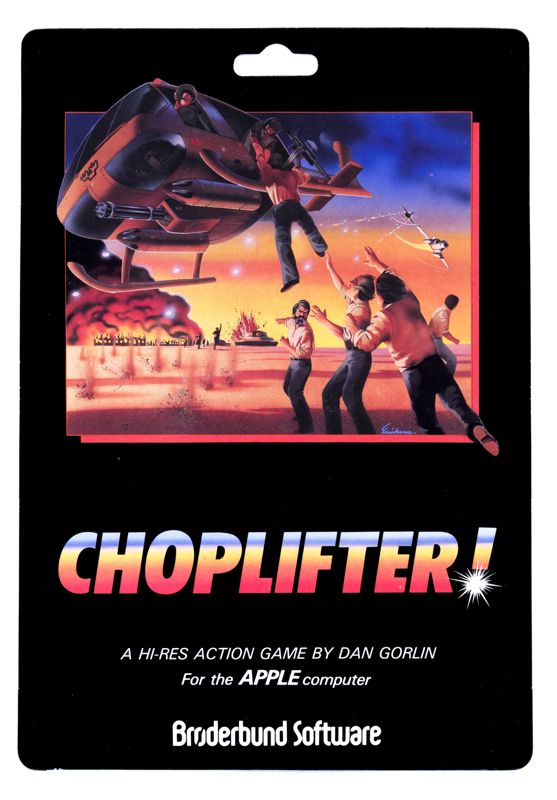 Front Cover for Choplifter! (Apple II)