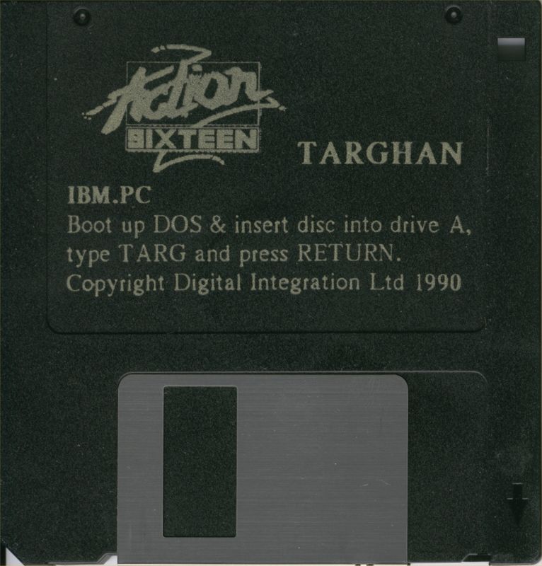 Media for Targhan (DOS) (Action Sixteen 3.5" floppy disk release)